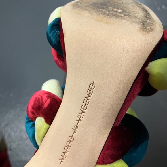 Marco De Vincenzo Braided Multicolor Heels - Picture 4 of 6